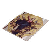 Madonna trug durch Engel (Deckenfresko) Fliese (Seite)