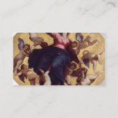 Madonna trug durch Engel (Deckenfresko) Visitenkarte (Rückseite)