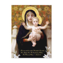 Madonna u. Kind durch Bouguereau biblisches Zitat