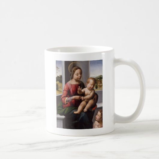 Madonna u. Kind mit Johannes der Täufer Kaffeetasse (Rechts)