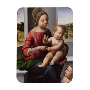 Madonna u. Kind mit Johannes der Täufer Magnet