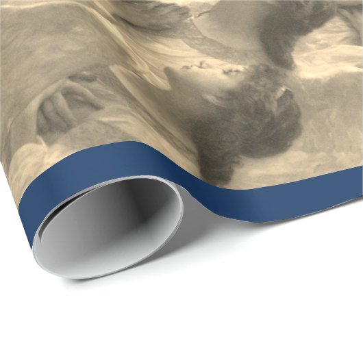 MADONNA UND CHILD CHRISTMAS GIFT WRAP Bouguereau Geschenkpapier (Rolleneckpunkt)