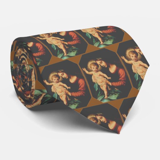 Madonna und Child Neck Tie Krawatte (Gerollt)