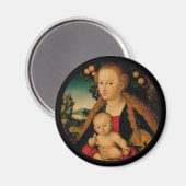Madonna und Christ Child under Apple Tree Magnet (Vorderseite/Rückseite)
