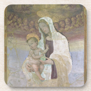 Madonna und das Kind, ein Detail vom tabernacl Getränkeuntersetzer