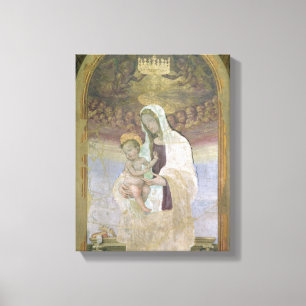 Madonna und das Kind, ein Detail vom tabernacl Leinwanddruck