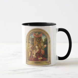 Madonna und das Kind inthronisiert Tasse