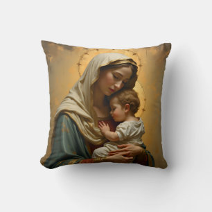 Madonna und Jesuskind 3 Kissen