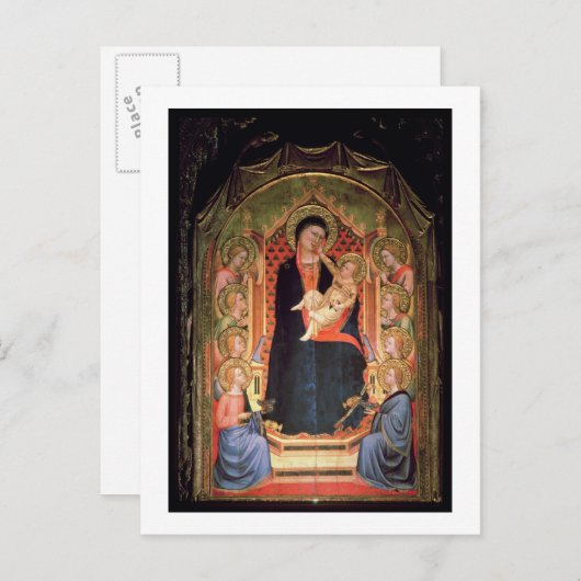 Madonna und Kind, 1347 Postkarte (Vorne/Hinten)