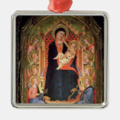 Madonna und Kind, 1347 Silbernes Ornament (Vorne)