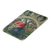 Madonna und Kind, 1490-95 (Öl auf Tafel) Magnet (Linke Seite)