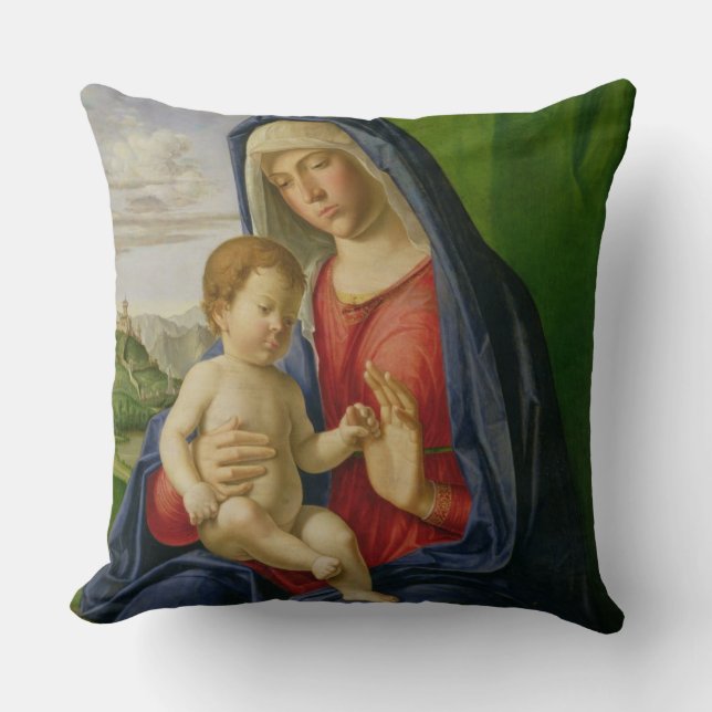 Madonna und Kind, 1490er Kissen (Vorderseite)