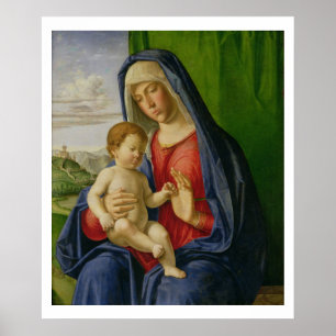 Madonna und Kind, 1490er Poster