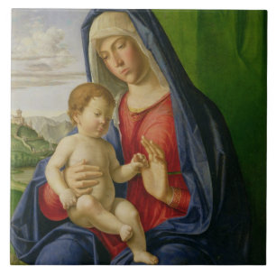 Madonna und Kind, 1490s Fliese