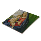 Madonna und Kind, 1490s Fliese (Seite)