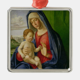 Madonna und Kind, 1490s Ornament Aus Metall