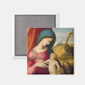 Madonna und Kind, 1512-14 Magnet (Vorderseite/Rückseite)