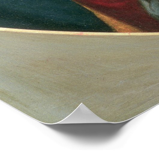 Madonna und Kind, 1598 Poster (Ecke)