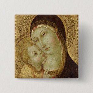 Madonna und Kind 2 Button