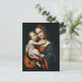 Madonna und Kind 2 Postkarte (Stehend Vorderseite)