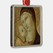 Madonna und Kind 2 Silbernes Ornament (Rechts)