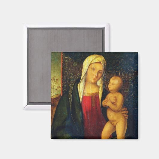 Madonna und Kind 3 Magnet (Vorderseite/Rückseite)