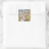 Madonna und Kind 3 Quadratischer Aufkleber (Tasche)