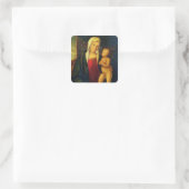 Madonna und Kind 3 Quadratischer Aufkleber (Tasche)
