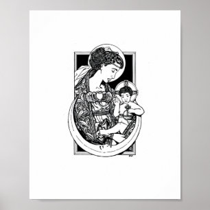Madonna und Kind 8" x 10" Print Poster
