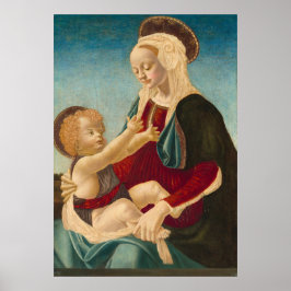 Madonna und Kind - A Verrocchio Kunstmuseum Monte  Poster