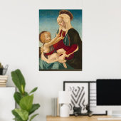 Madonna und Kind - A Verrocchio Kunstmuseum Monte Poster (Heimbüro)