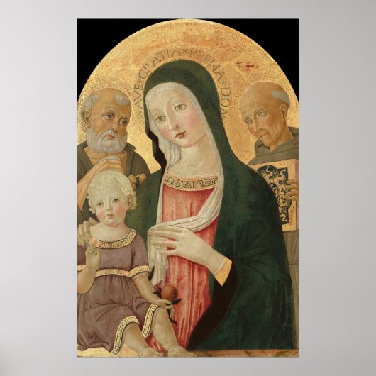 Madonna und Kind - B. di Giovanni Kunstgewerbe Poster (Vorne)