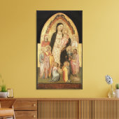 Madonna und Kind begeistert Leinwanddruck (Insitu (Wohnzimmer))