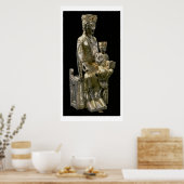 Madonna und Kind begeistert, Statuette, Französisc Poster (Küche)