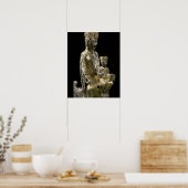 Madonna und Kind begeistert, Statuette, Französisc Poster (Küche)