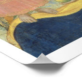 Madonna und Kind begeistert von Heiligen, Detail Poster (Ecke)