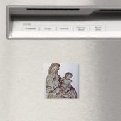 Madonna und Kind, bekannt als Krumauer Magnet (In Situ (Geschirrspüler))