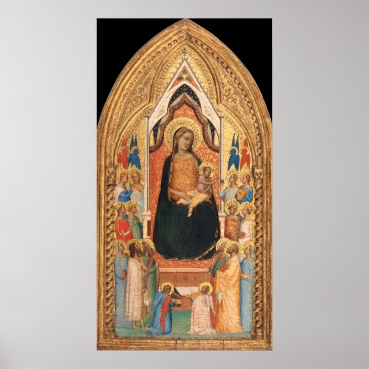 Madonna und Kind - Bernardo Daddi Kunstmuseum Poster (Vorne)