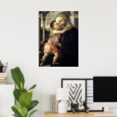 Madonna und Kind - Botticelli - c1500 Poster (Heimbüro)
