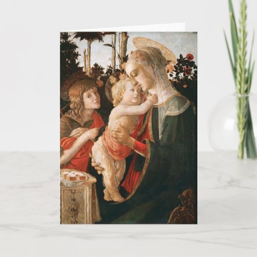 Madonna und Kind | Botticelli Karte (Vorderseite)