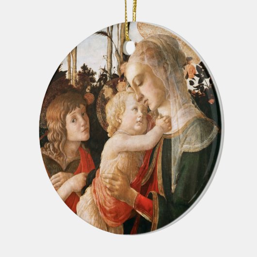 Madonna und Kind | Botticelli Keramik Ornament (Links)