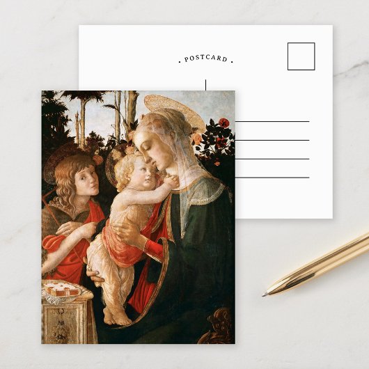 Madonna und Kind | Botticelli Postkarte