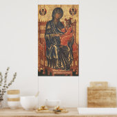 Madonna und Kind - Byzantinisches Kunstmuseum Poster (Küche)