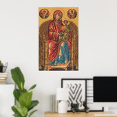 Madonna und Kind - Byzantinisches Kunstmuseum Poster (Heimbüro)