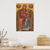 Madonna und Kind - Byzantinisches Kunstmuseum Poster (Küche)