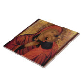 Madonna und Kind, c.1650 (Platte) Fliese (Seite)