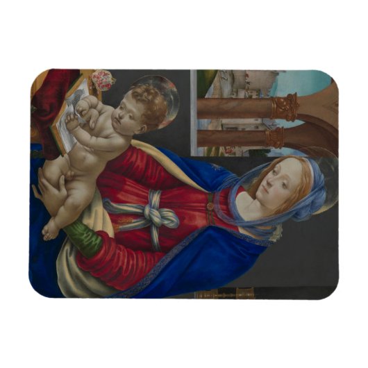Madonna und Kind, ca. 1483-4 Magnet (Horizontal)