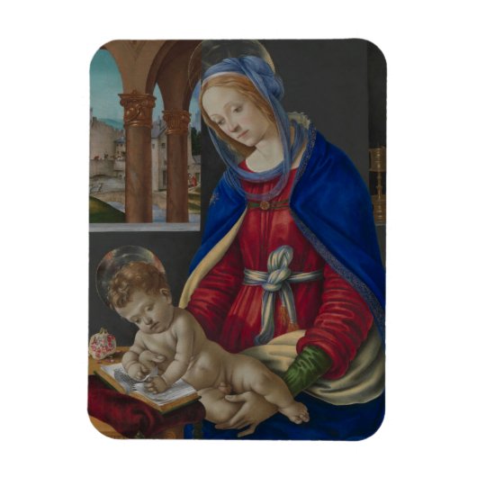 Madonna und Kind, ca. 1483-4 Magnet (Vertikal)