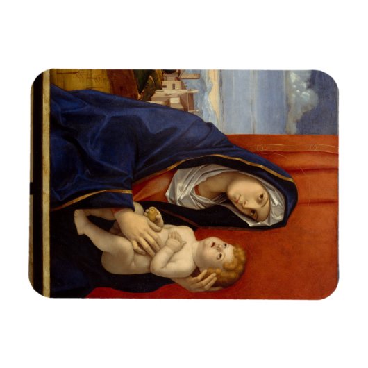 Madonna und Kind, ca. 1485 Magnet (Horizontal)