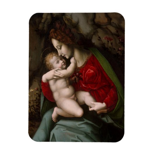 Madonna und Kind, ca. 1520 Magnet (Vertikal)